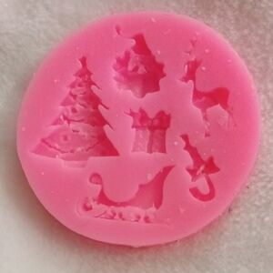 Pink Silicone Christmas Mold
